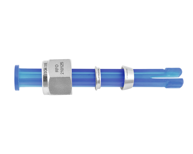 316 SS, FITOK 6 Series Tube Fitting, Nut-Ferrule  Set (1 Nut & 1 Rear Ferrule & 1 Front Ferrule),  1/8" O.D., please order in multiples of 5
