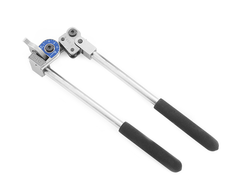 Handmatige buigmachine voor buizen, voor buizen met een buitendiameter van 12 mm, buigradius van 38 mm, buigbereik van 1° tot 180°, voor buizen van roestvrij staal of koper