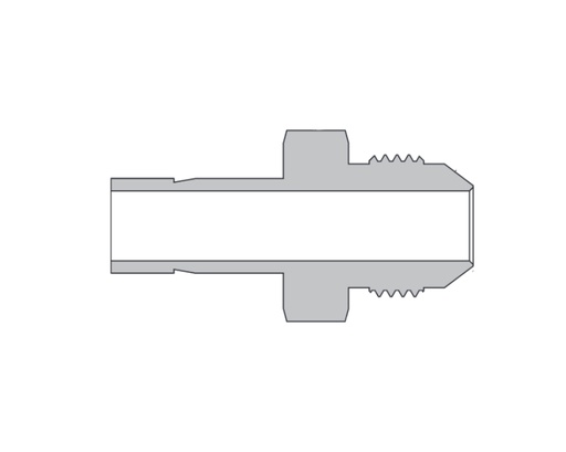 [SS-AM-FT16-AN16] Male Adapter, 316SS, 1in. OD Tube Stub End  x 1in. Male JIC (AN16)37º Flare
